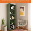 Ver imagem 6 de Estante Para Livros E Decoração Com 5 Nichos Multy Artely Menta
