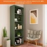 Estante Para Livros E Decoração Com 5 Nichos Multy Artely Menta - 6