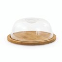 Ver imagem 1 de Porta Queijo Bambu e Acrílico 19x19 Cm Mimo Bm1502