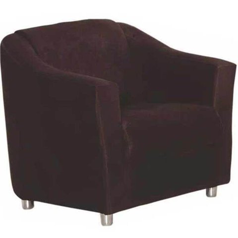 Poltrona Decorativa Luiza Animale Marrom