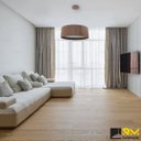 Ver imagem 4 de Lustre Pendente Madeira Redondo 60cm - 5 Luzes E27 - Imbuia