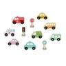 Carrinhos e Placas de Trânsito, da Tooky Toy - Brinquedo de Madeira, Conjunto, Cidade - Cód. Tk881 - 4