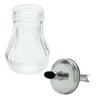 Kit de 4 Potes de Açucar de Vidro com Tampa de Aço Inox 210ml - 4