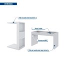 Ver imagem 6 de Mesa Lateral de Apoio Encaixa Sofá Book Líder Design
