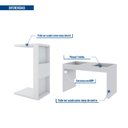 Ver imagem 4 de Mesa Lateral de Apoio Encaixa Sofá Book Líder Design