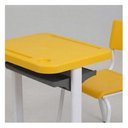 Ver imagem 2 de Kit Escolar Individual – (Mesa e Cadeira) – Juvenil 06 a 09 Anos – Realplast - Cor Amarelo - 41083