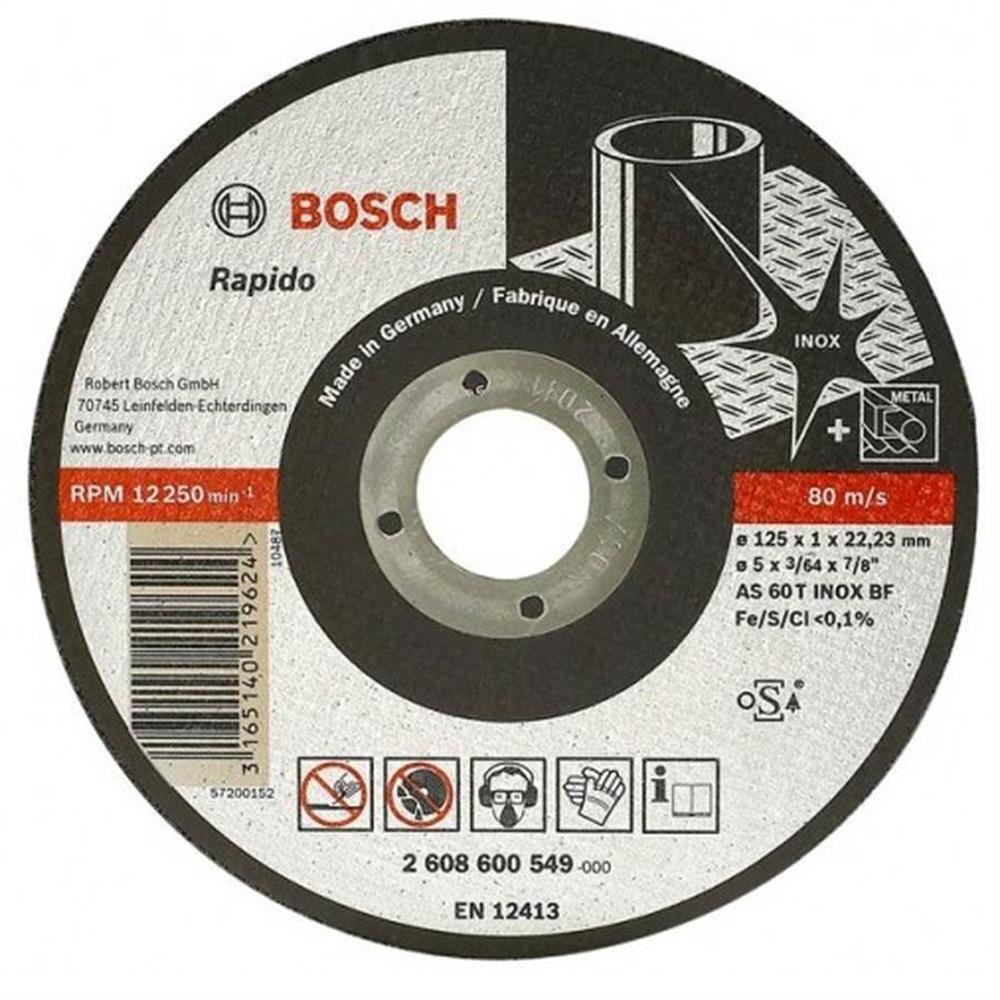 Disco de Corte Reto Para Inox 9x5/64x7/8 - 26086.005.22 - BOSCH