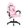Cadeira Giratória Gamer Kl1 - Branco e Rosa - 2
