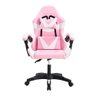 Cadeira Giratória Gamer Kl1 - Branco e Rosa - 3