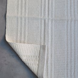 Tapete Artesanal Algodão Branco Linea 45x75 - 3