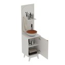 Ver imagem 5 de Gabinete de Banheiro Moderno com Espelho Orgânico e 1 Porta 45cm Tecnomobili