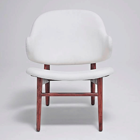 Poltrona Easy Chair Base Teka Brasil em Couro Ecológico e Natural ou Tecido Várias Cores - Artesian