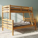 Ver imagem 1 de Cama Beliche Casal Solteiro Madeira Pinus Alta Resistência:Mel