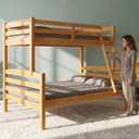 Ver imagem 4 de Cama Beliche Casal Solteiro Madeira Pinus Alta Resistência:Mel