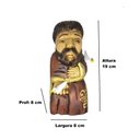 Ver imagem 1 de Imagem São Francisco De Assis Madeira Pintada A Mão Rustica