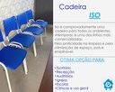 Ver imagem 4 de Kit com 10 Cadeiras Iso para Escola Escritório Comércio Azul Base Branca Ecomhome