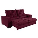 Ver imagem 2 de Sofá Retrátil e Reclinável 2,90m Suede Isis