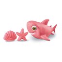 Ver imagem 2 de Brinquedo para Banho Kit Tubarão Rosa Fundo do Mar +3 Meses Cometa Brinquedos