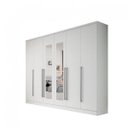 Ver imagem 4 de Guarda-Roupa Casal com Espelho 6 Portas 8 Gavetas 270cm Sevilla