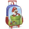 Kit Mochila Rodinha Lancheira Inantil Escolar Menino Super Mario Bros Cano Vermelho - 2