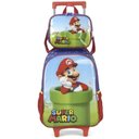 Ver imagem 1 de Kit Mochila Rodinha Lancheira Inantil Escolar Menino Super Mario Bros Cano Vermelho