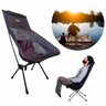 Cadeira Camping Pesca Dobrável Acampamento Praia Portatil Preto - 3