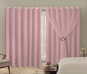 Ver imagem 3 de Cortina Blackout PVC 6,00m X 2,80m Com Voil Rosa