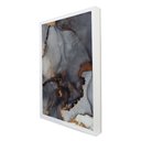 Ver imagem 2 de Quadro Decorativo Abstrato Mármore Elegance Black Gray em Moldura Caixa Tacolado Moldura Trad 1cm Ma