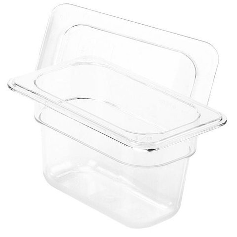 Cuba Gastronômica Policarbonato Gn 1/9x100 Mm com Tampa