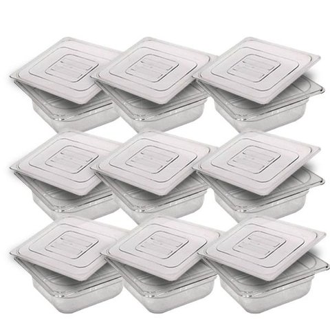 Conj 20 Cuba Gastronômica Policarbonato GN 1/6X65 mm 1,0L com Tampa