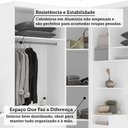 Ver imagem 6 de Quarto de Canto Solteiro com Guarda Roupas Cabeceira e Escrivaninha Alpes Luciane Móveis