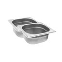 Ver imagem 1 de Conj 2 Cuba Gastronômica Inox GN 1/6x65 mm 1,0 L sem alça