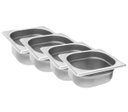 Ver imagem 1 de Conj 15 Cuba Gastronômica Inox GN 1/6x65 mm 1,0 L sem alça
