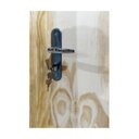 Ver imagem 5 de Kit Porta de Madeira Lisa Amescla Batente Pinus 9 cm com Fechadura Lado Direito 210 x 72 Somad