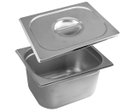 Ver imagem 1 de Cuba Gastronômica Inox GN 1/2x150 mm 9,5 L sem alça COM TAMPA