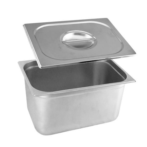 Cuba Gastronômica Inox GN 1/1x200 mm 27,5 L sem alça Lume Inox COM TAMPA