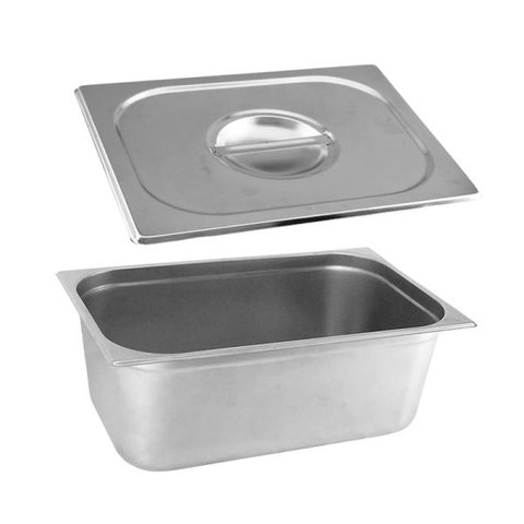 Cuba Gastronômica Inox GN 1/1x150 mm 21 L sem alça Lume Inox COM TAMPA