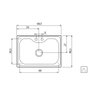 Cuba Morgana 60 Fx Undermount Inox 69x49cm com Acessórios Tramontina - 4