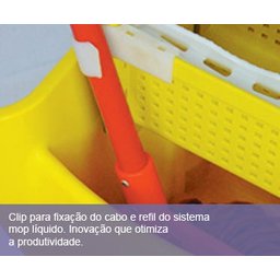 Balde Espremedor para MOP Úmido Doblô 30 Litros Azul NY109 Bralimpia - 3 Balde Espremedor para MOP Úmido Doblô 30 Litros Azul NY109 Bralimpia - 3