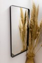 Ver imagem 1 de ESPELHO LUXO RETANGULAR RETRÔ 90X60CM BANHEIRO SALA QUARTO HALL MOLDURA PRETO