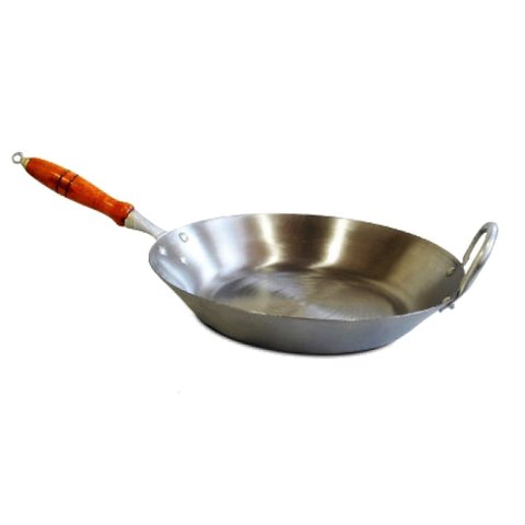 Frigideira Aço Carbono 2mm Cabo Madeira Fritura 2300ml 30cm Jamar 80211201JAM