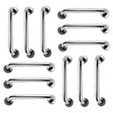 Ver imagem 1 de Alça de Apoio 30cm Barra Inox Kit 12 Unidades Segurança Idoso Cadeirante Criança Banheiro Box Corrim