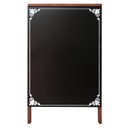 Ver imagem 2 de Quadro Cavalete de Propaganda Duplo Madeira Pinus Mogno para Uso de Giz 70x50 cm Preto Fosco Decor 2