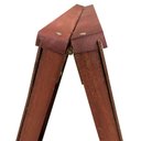 Ver imagem 6 de Quadro Cavalete de Propaganda Duplo Madeira Pinus Mogno para Uso de Giz 70x50 cm Preto Fosco Decor 2