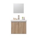 Ver imagem 2 de Kit Gabinete Banheiro Armario Cuba Pia com Espelheira - Bergamo