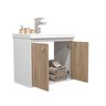 Kit Gabinete Banheiro Armario Cuba Pia com Espelheira - Bergamo - 3