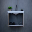 Ver imagem 5 de Kit Gabinete Banheiro Armario Cuba Pia com Espelheira - Bergamo