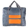 Mochila Sacola Dobrável com bolso laranja/cinza - 2