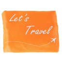 Ver imagem 4 de Mochila Sacola Dobrável com bolso laranja/cinza