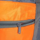Ver imagem 5 de Mochila Sacola Dobrável com bolso laranja/cinza